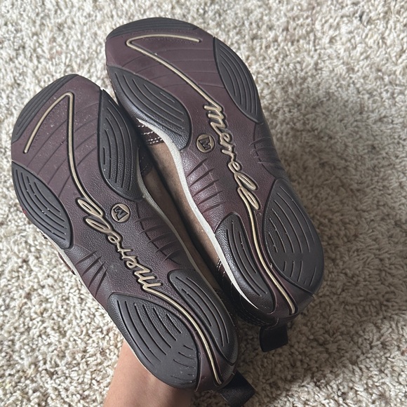 Merrell Barrado Leather Mocha Slip-On Sneakers Women’s sz 5.5 - Picture 4 of 6